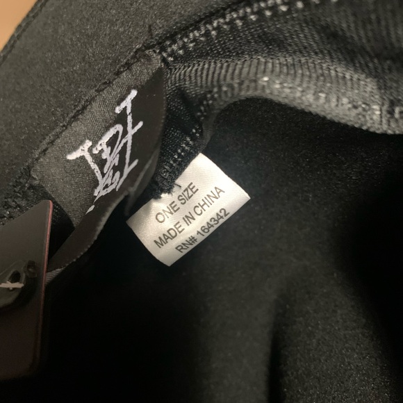 Ed Hardy Fedora Top Hat Black Love Kills Slowly Skull Tattoo Rose Dragon Cowboy - Picture 8 of 8